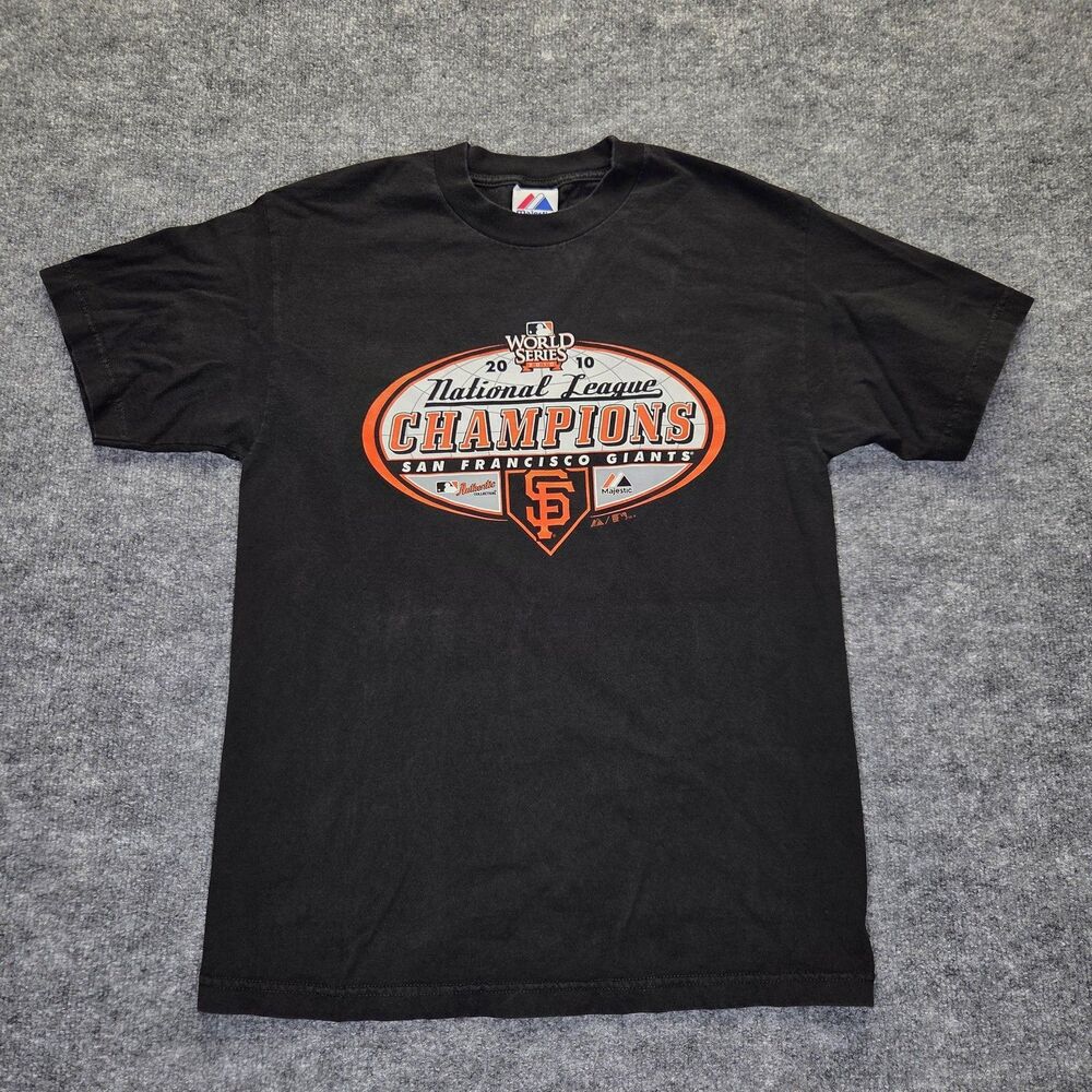 San Francisco Giants Shirt Mens Medium MLB Baseball 2010 Champions Majestic